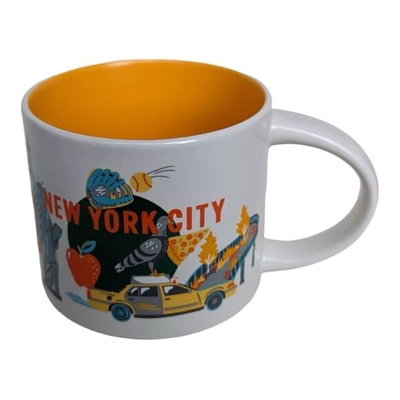 Starbucks New York City Coffee Mug  Discovery Series Statue Liberty Broadway Cab - Picture 6 of 13